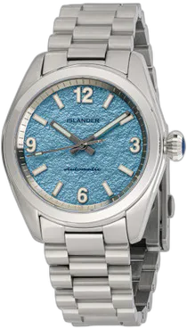 Islander Islander Brookville Calligraphy Edition Watch with Blue Parchment Dial #ISL-320 — alternative to Cincinnati Watch Company Stripes