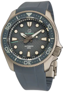 Islander Islander Sands Point Titanium Diver with Grey Whale Tail Dial #ISL-259 — alternative to Baltic Aquascaphe Titanium