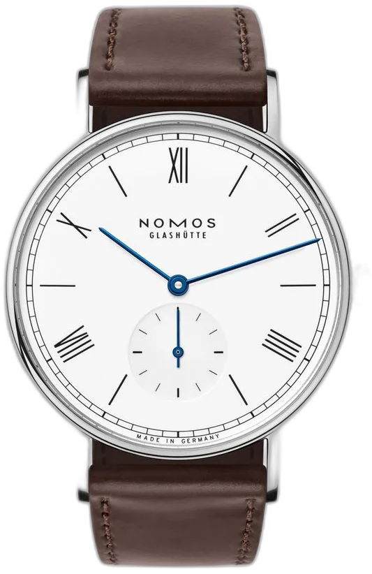 NOMOS Glashütte Ludwig 38 enamel white — alternative to NOMOS Glashütte Orion