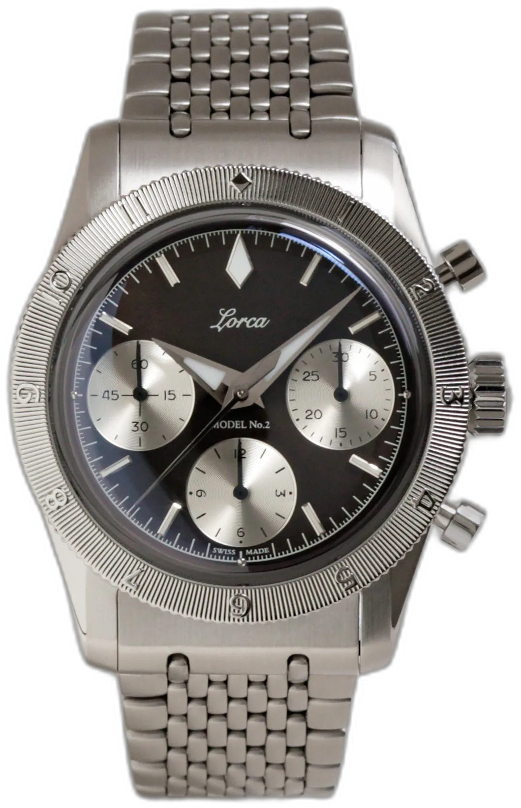 Lorca MODEL No.2 CHRONOGRAPH — alternative to Christopher Ward Twelve X Black Shadow