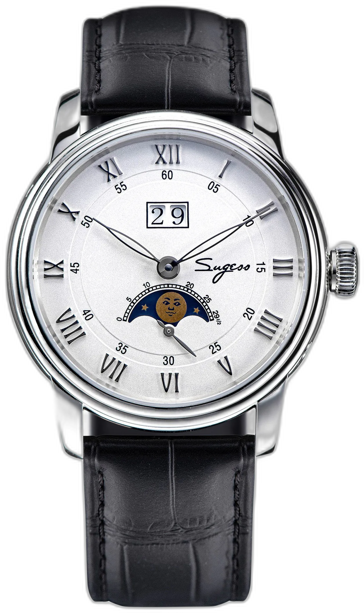 Sugess MoonPhase Master S437 — alternative to Oak & Oscar The Jackson Big Eye