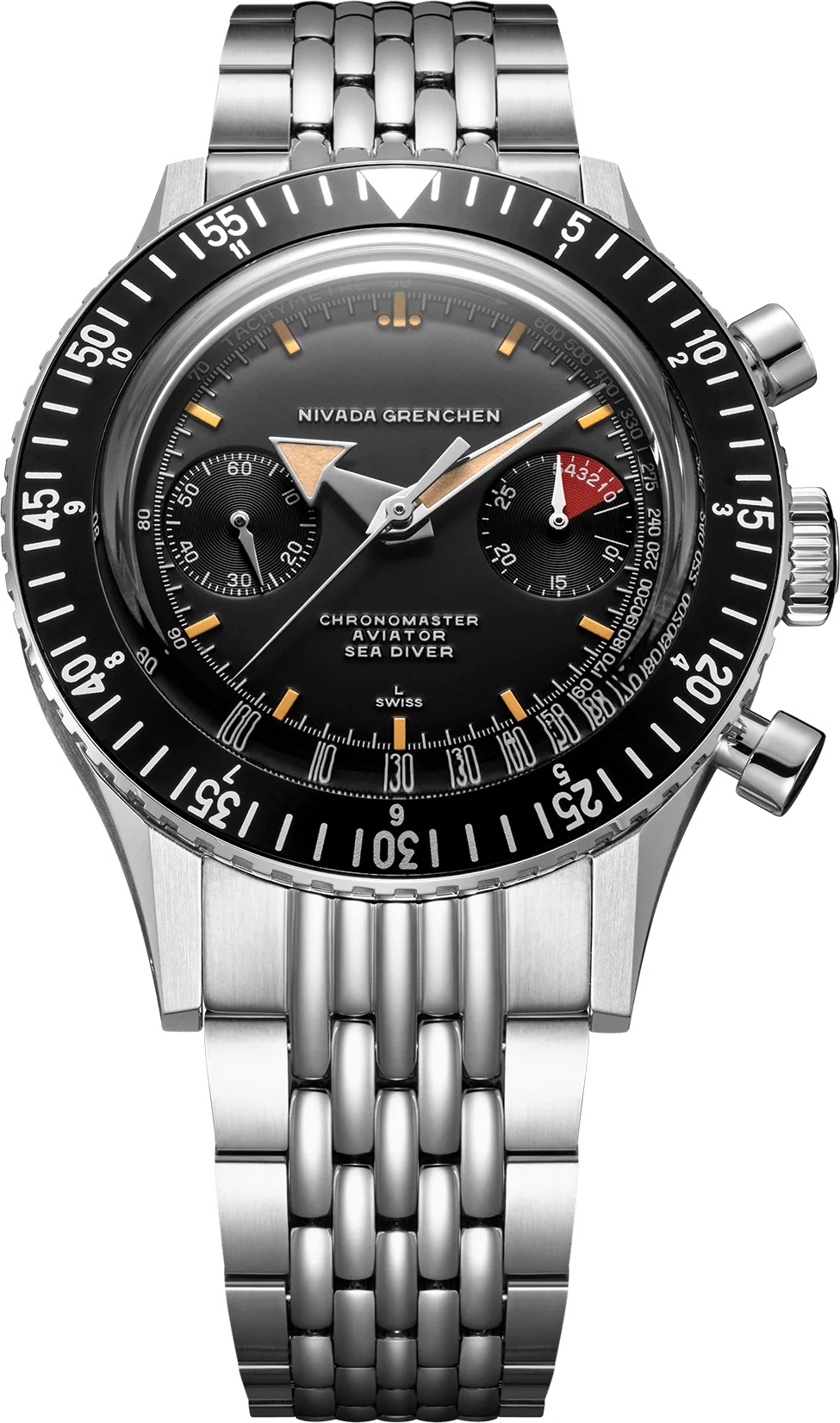 Nivada Grenchen Chronomaster Broad Arrow — alternative to Lorca MODEL No.2 CHRONOGRAPH