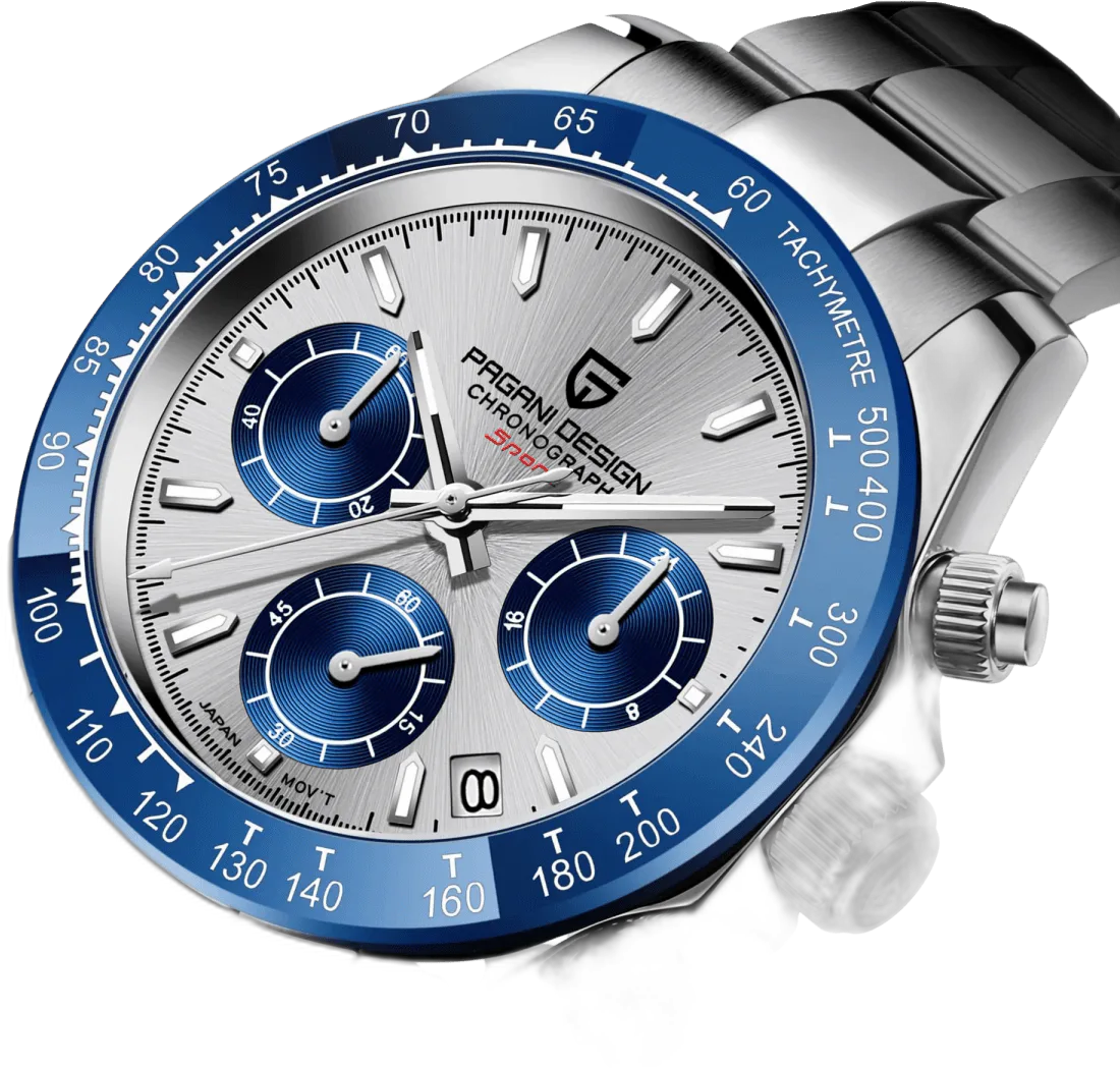 Pagani Design PD-1644 — alternative to Wolbrook Black Nylon & Leather Strap 40mm