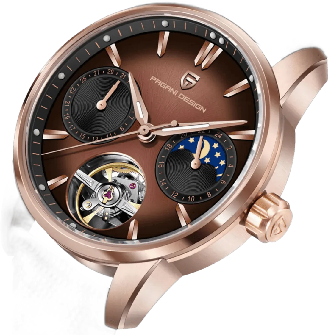 Pagani Design PD-YS021 — alternative to Islander Islander Bridgehampton Racing Chronograph with Asphalt Black Dial #ISL-234