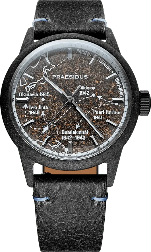 Praesidus Pacific Front - Abyss Blue — alternative to CWC G10 Fatboy-80 Quartz Re-Issue Watch
