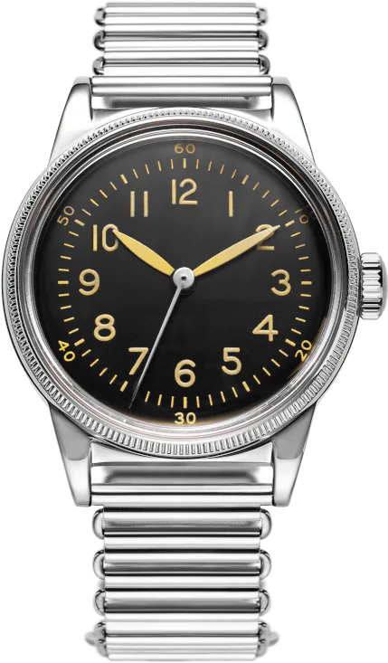 Praesidus White — alternative to Islander Islander Black DLC Aviator Automatic Watch with Leather Strap and an Anti-Reflective Sapphire Crystal #ISL-46