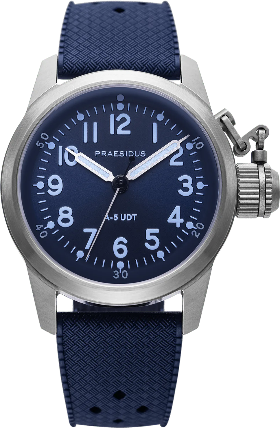 Praesidus Blue Tropic Rubber 38mm — alternative to Baltic Aquascaphe Titanium