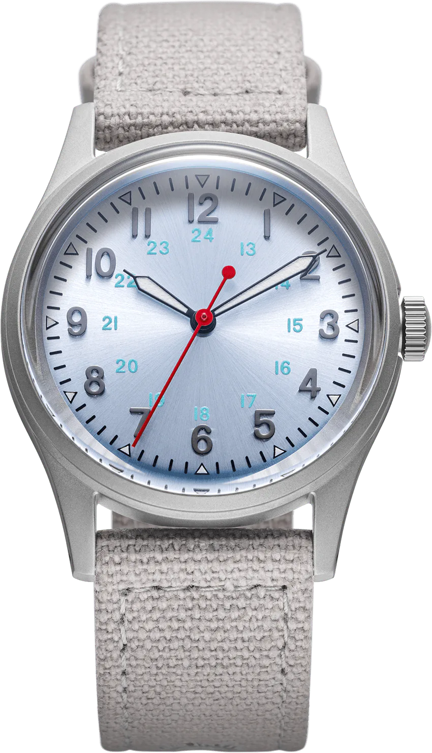 Praesidus Gray Canvas Strap 34mm — alternative to Prevail Sunshine Orange