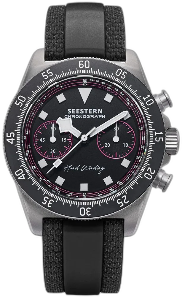Seestern S443 Column Wheel Chronograph — alternative to Nivada Grenchen Chronomaster Valjoux