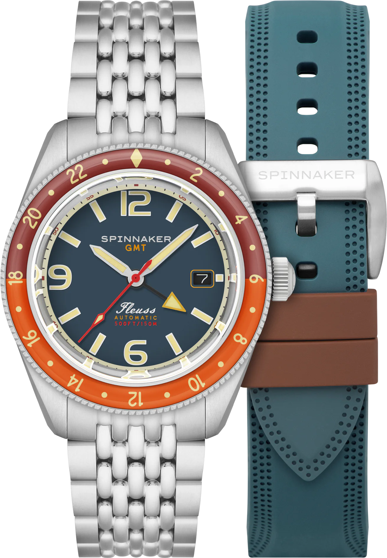 Spinnaker Dark Cerulean Blue — alternative to Baltic Aquascaphe GMT
