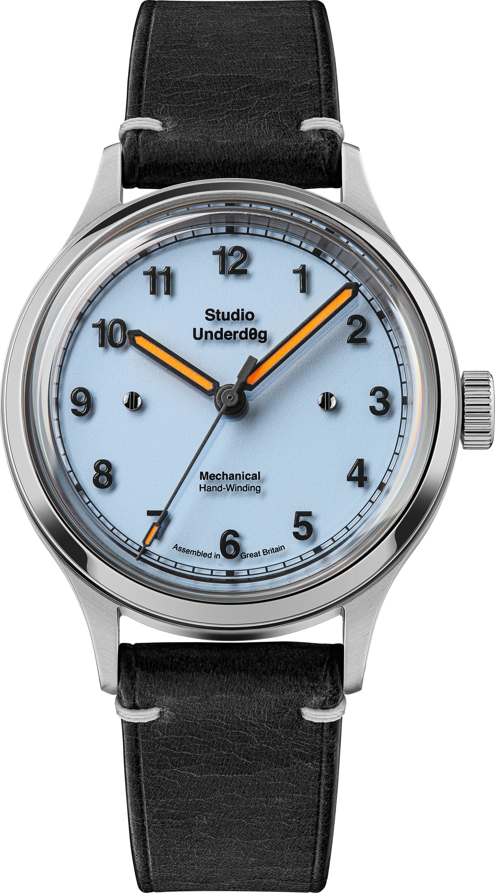 Studio Underd0g Standard — alternative to Wolbrook Black Leather Strap 40mm