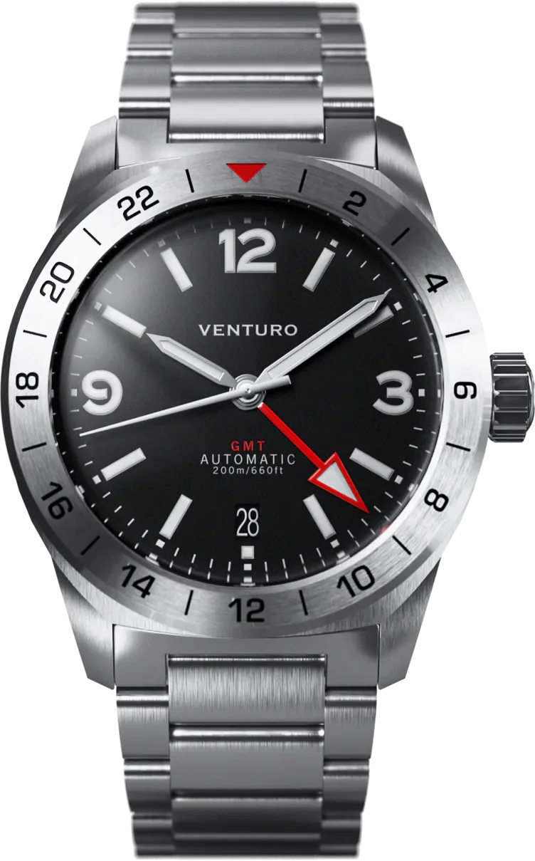 Gruppo Gamma Field III GMT Date — alternative to Christopher Ward The Twelve 40 (Ti)