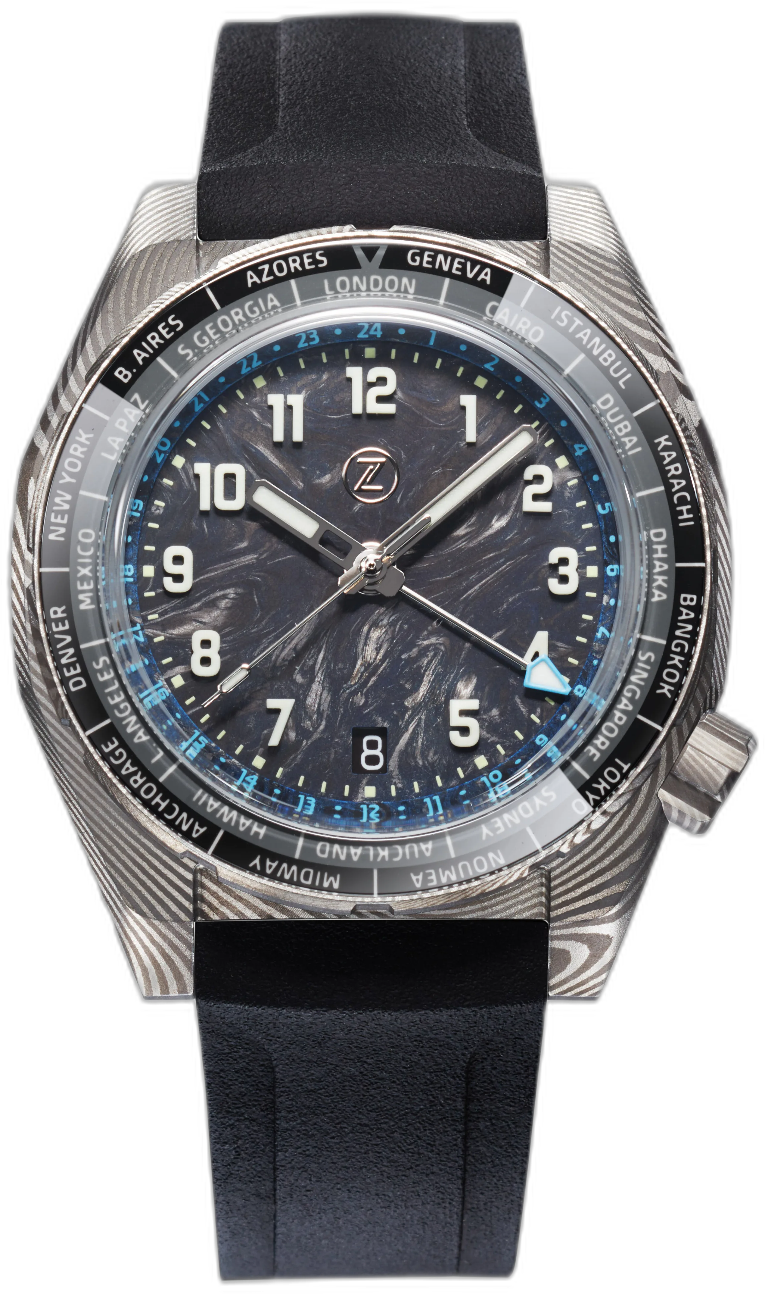 Zelos Damascus LE — alternative to Baltic Aquascaphe GMT