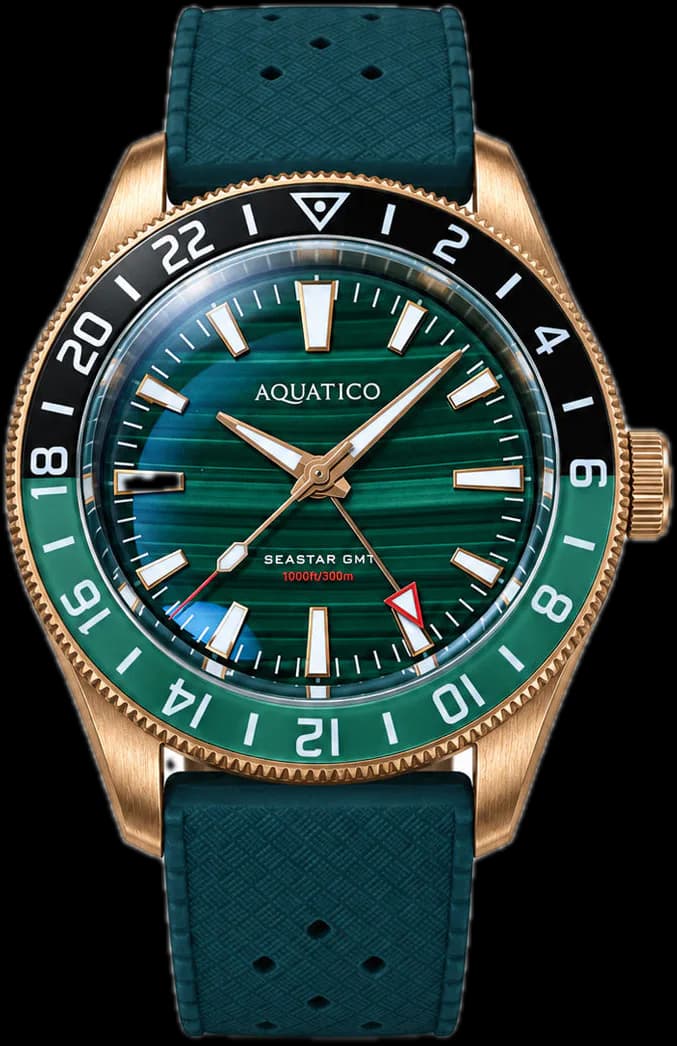 Bronze Star GMT Malachite Dial