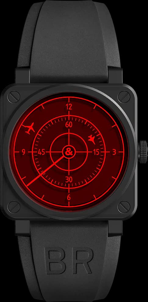 03-92 RED RADAR CERAMIC