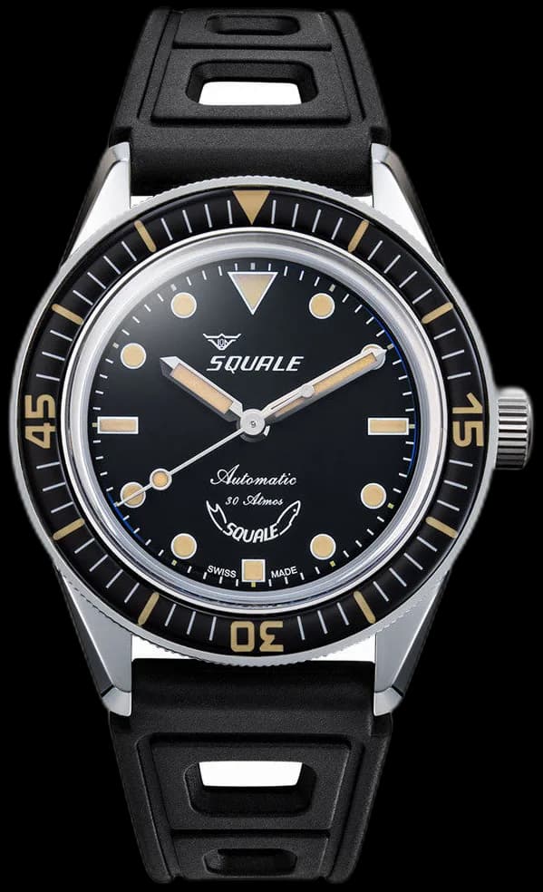 Squale SUB-37 Legend Dive Watch #SUB37BKBK.RBK