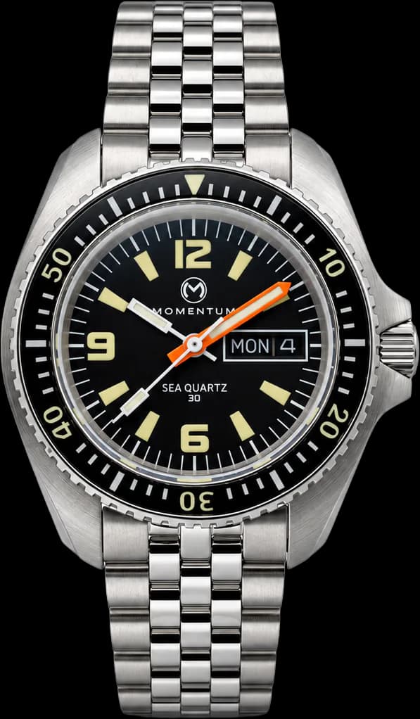 Sea Quartz 30 Heritage - Black Dial [38mm]
