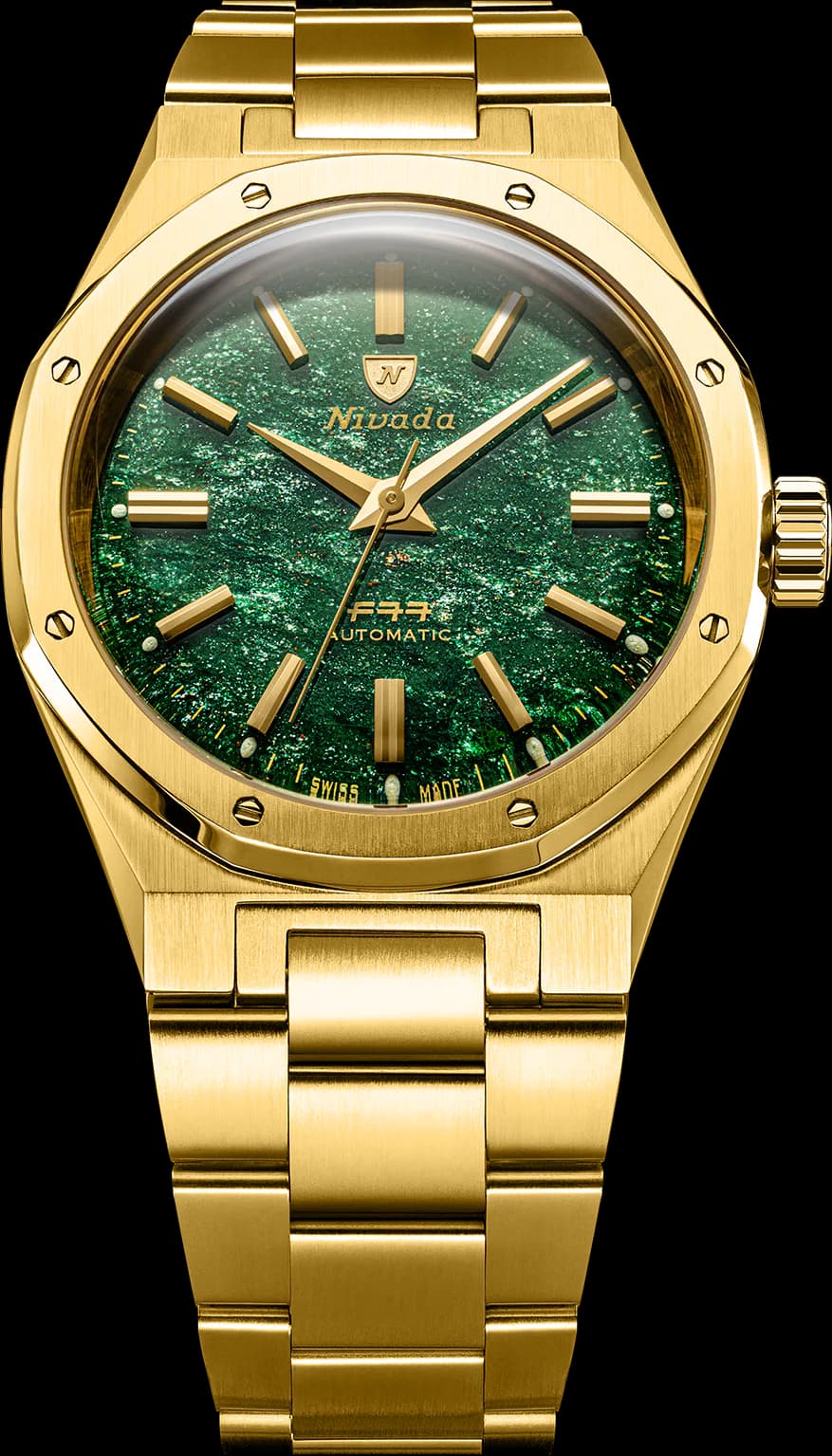 F77 GOLD GREEN AVENTURINE MK2 - 38MM
