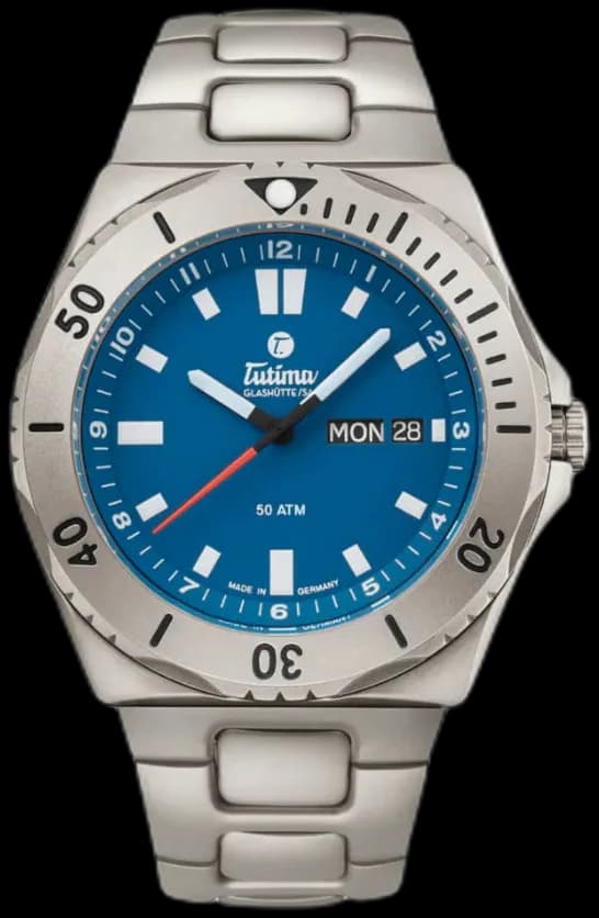 Tutima M2 Seven Seas Titanium Blue