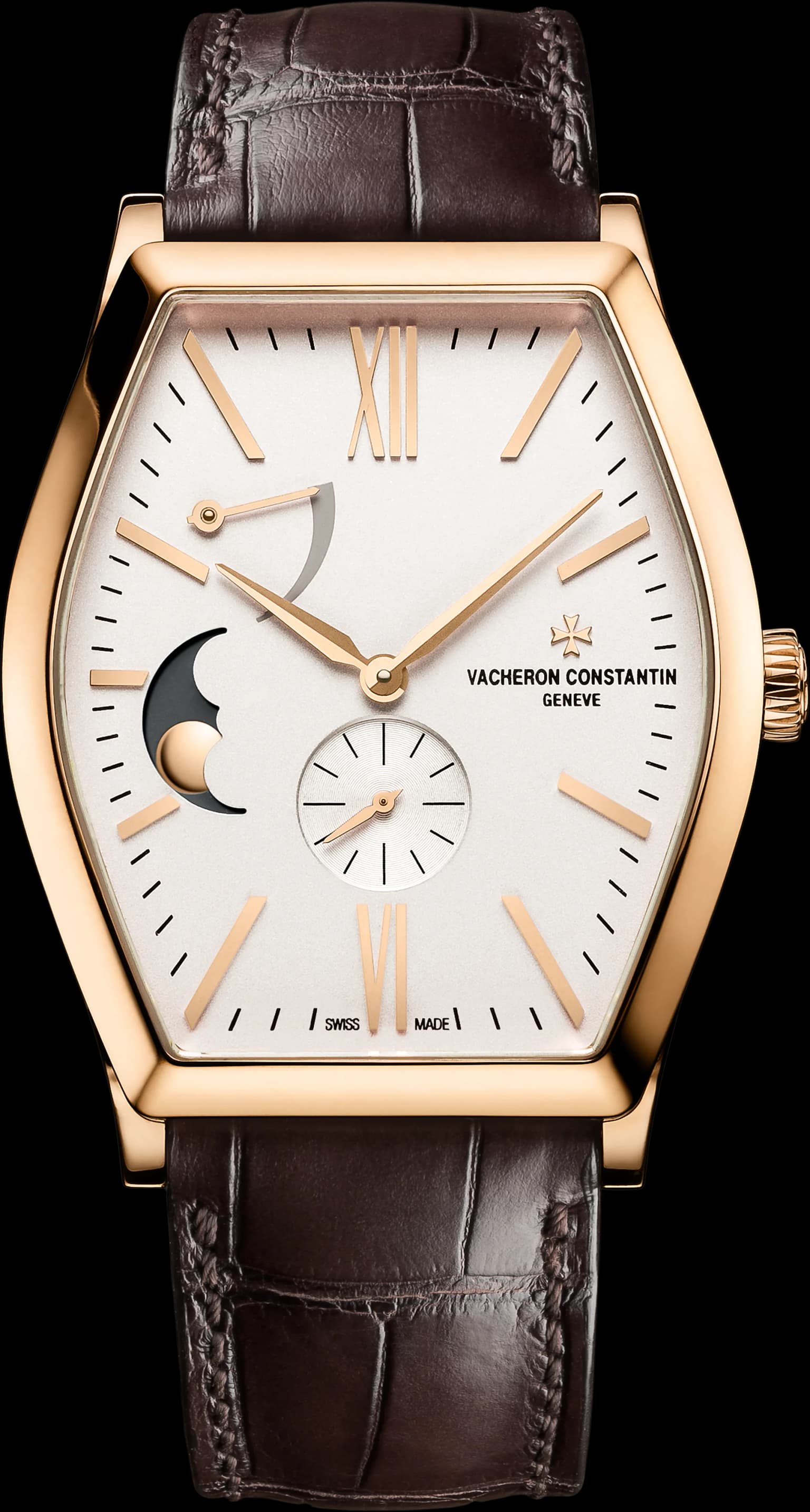 Malte Moon Phase 42 X 36 7mm Pink Gold Watch
