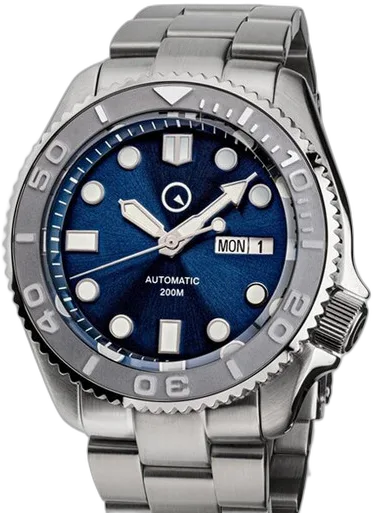 Islander Islander Automatic Dive Watch with Bracelet, Double-Domed AR Sapphire Crystal, and Embossed Ceramic Bezel Insert #ISL-18 — alternative to DOXA SUB 200