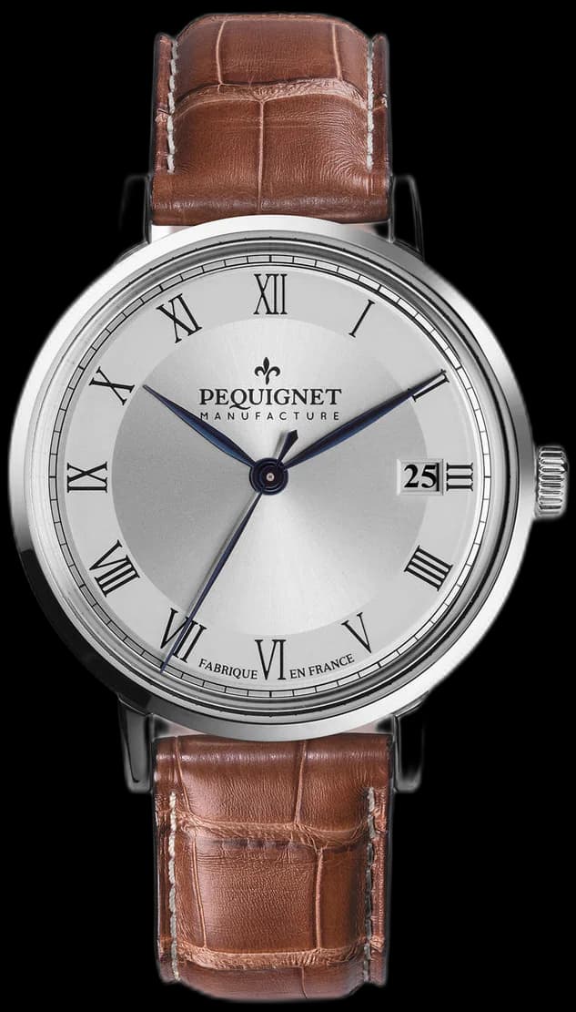 Pequignet Montre Attitude Cadran Argente Soleille
