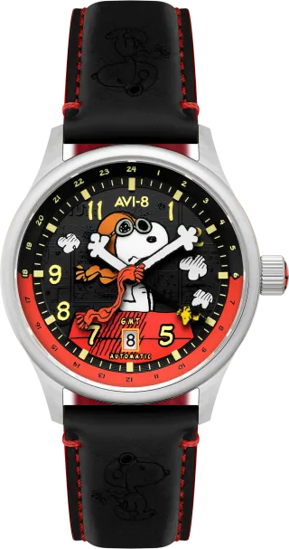 AVI-8 Hawker Hurricane Kent GMT Automatic Snoopy Flying Ace