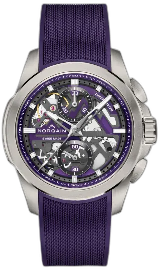 Norqain Independence Skeleton Chrono 42mm Titanium Purple