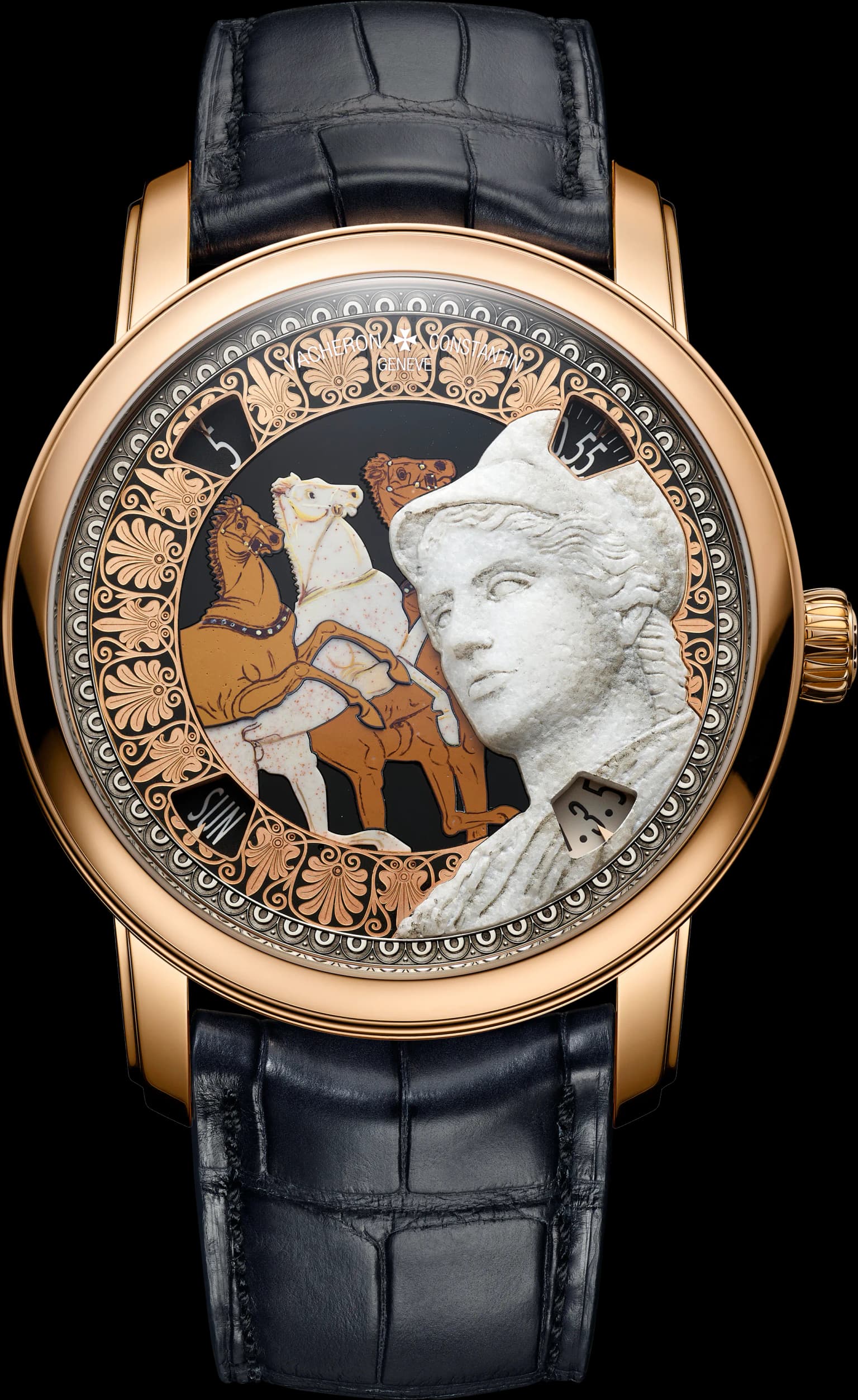 M Tiers D Art Tribute To Great Civilisations Ath Na de Velletri 42mm Pink Gold Watch