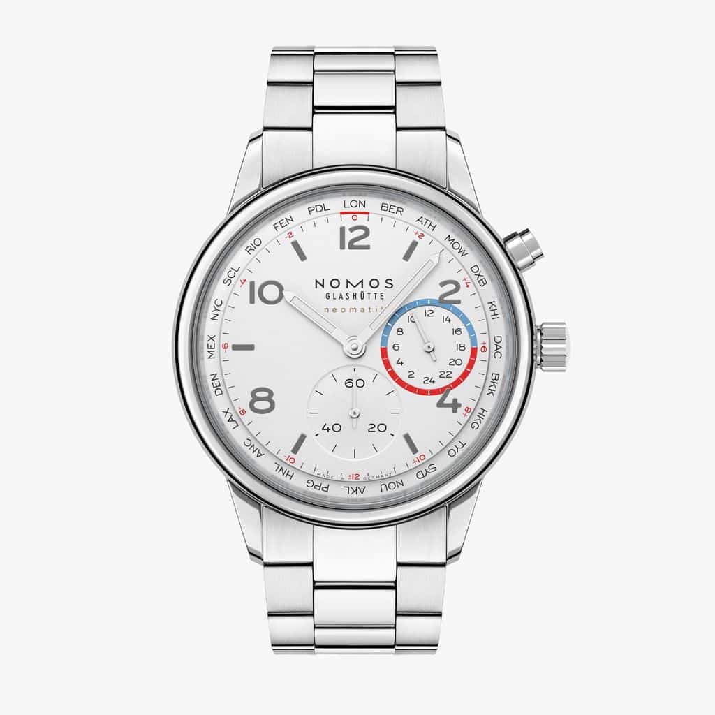 NOMOS Glashütte Club Sport neomatik Worldtimer blue
