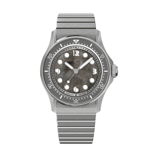 Horizon Watches Nemo with Black mother of pearl guilloche dial