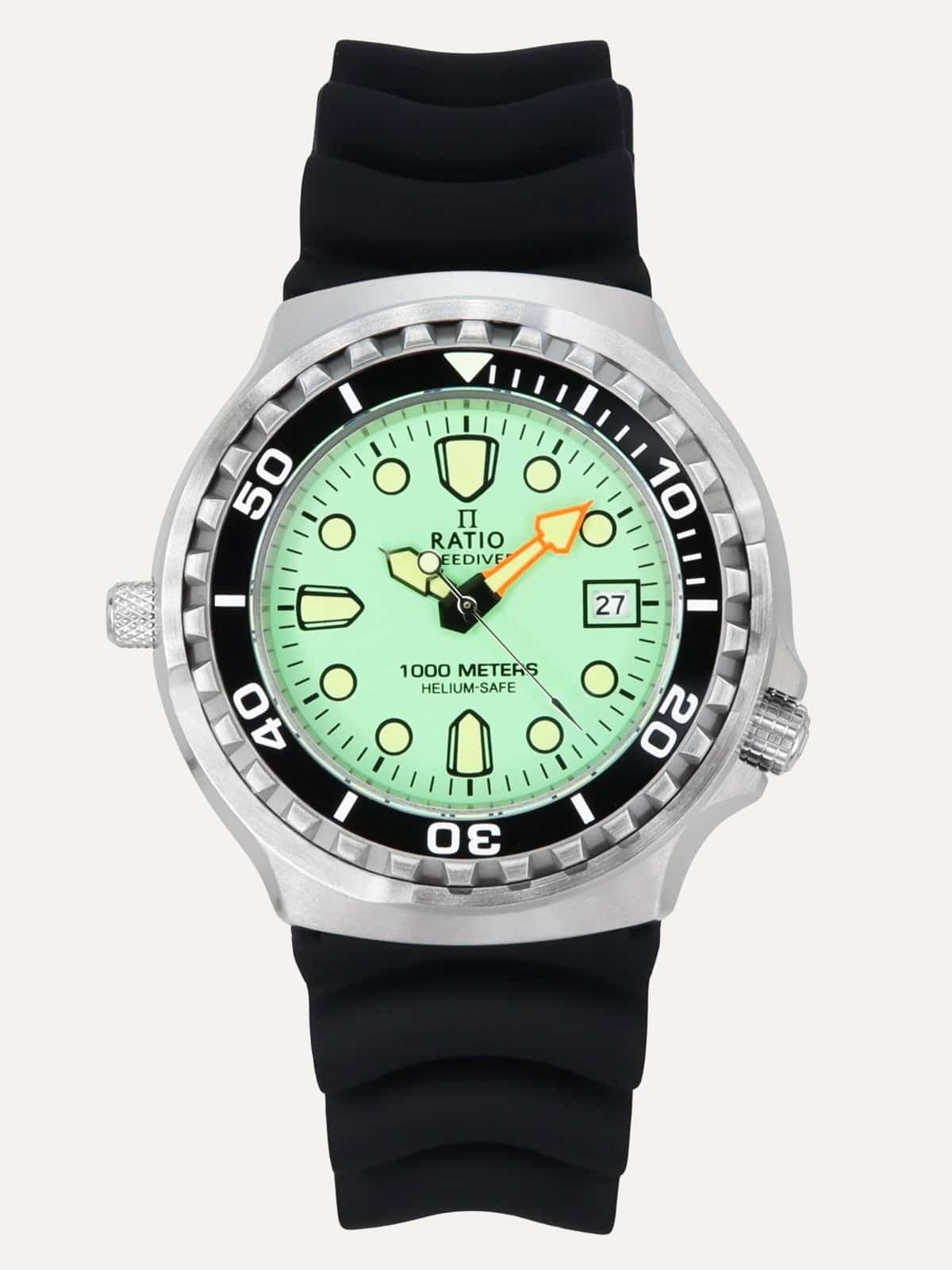 Ratio FreeDiver 1038EF102V-BLK-V02 1000M Men's Watch