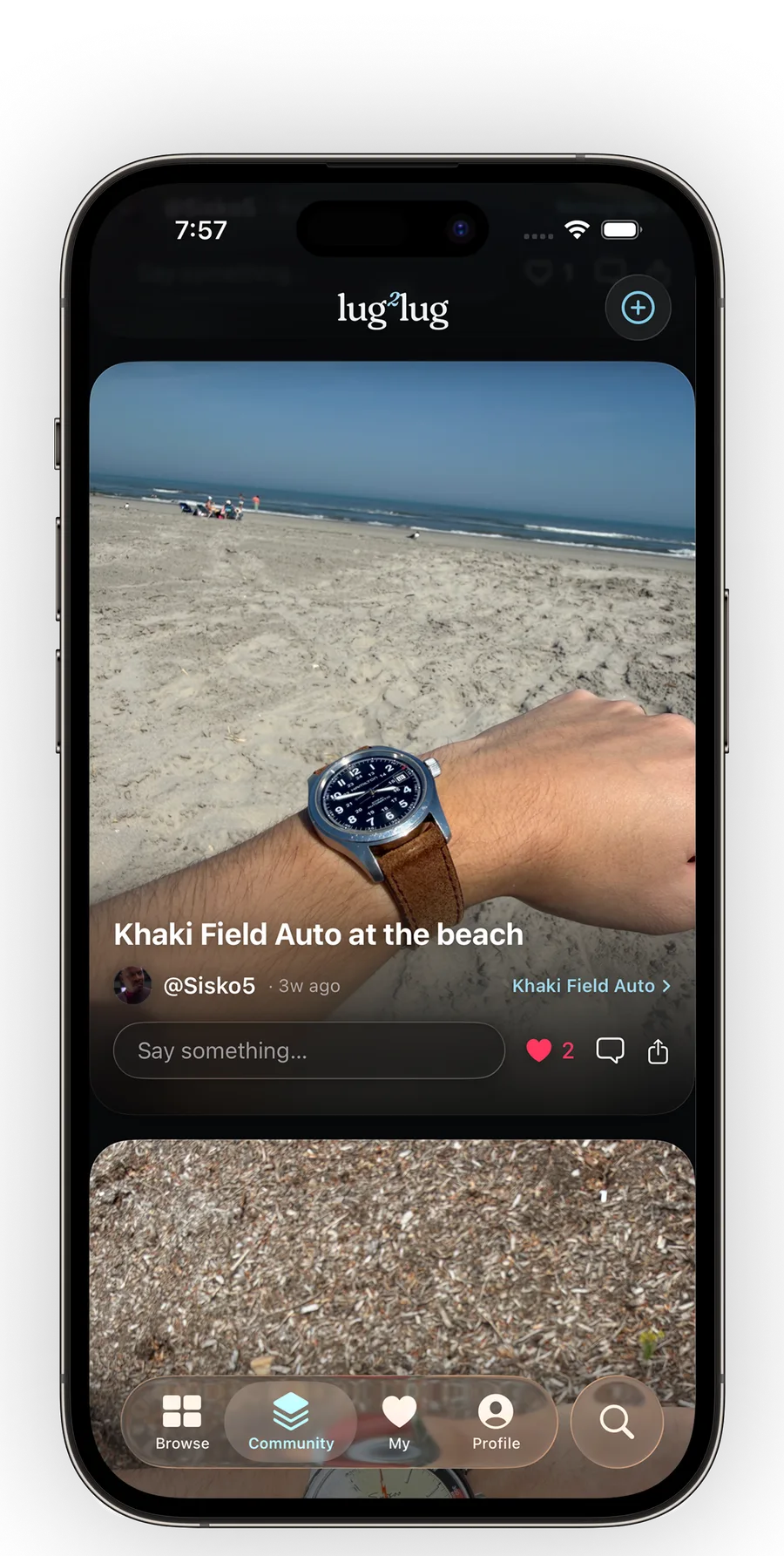 lug²lug app — A feed that posts back