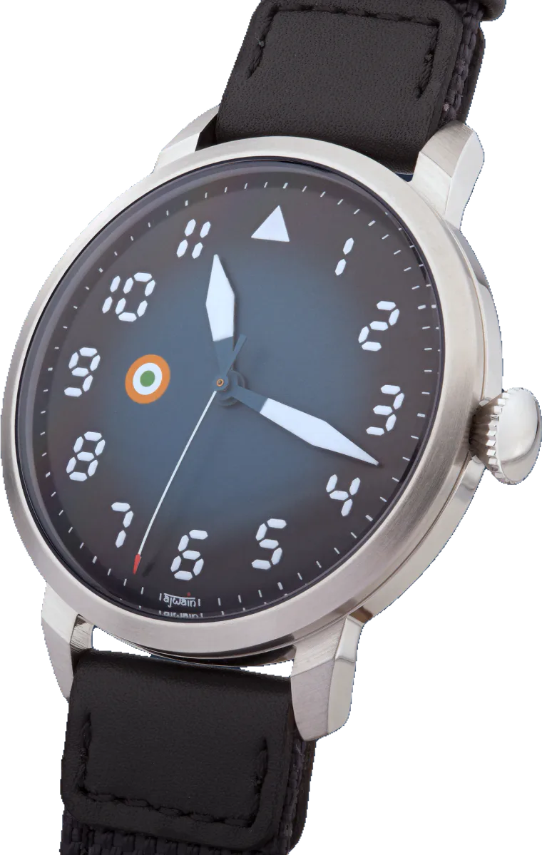 Ajwain Watches SORTIE Blue fume dial
