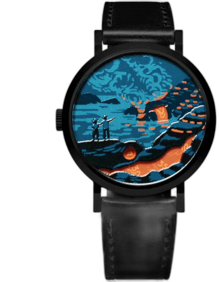Asterisk Watches Jump Hour Watch 3-hand automatic 38mm (full-scene dial, no aperture)