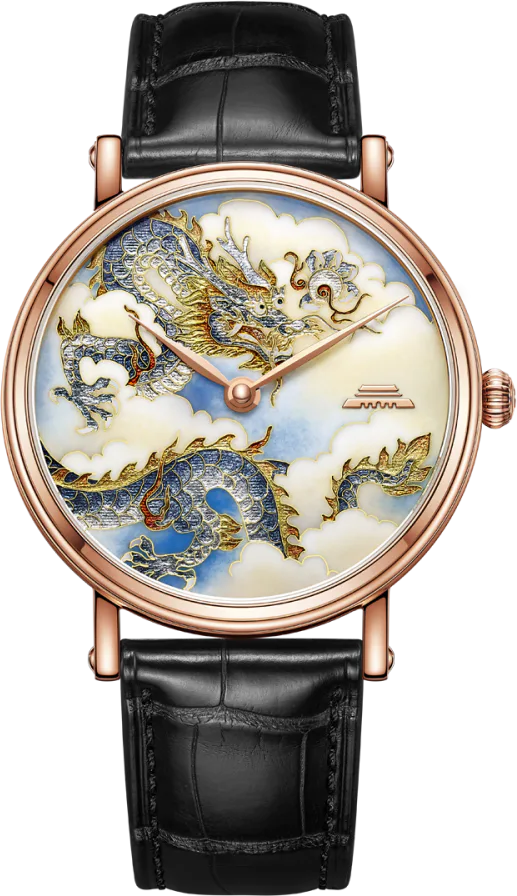 Beijing Watches Enamel Dragon and Phoenix Watch 40mm
