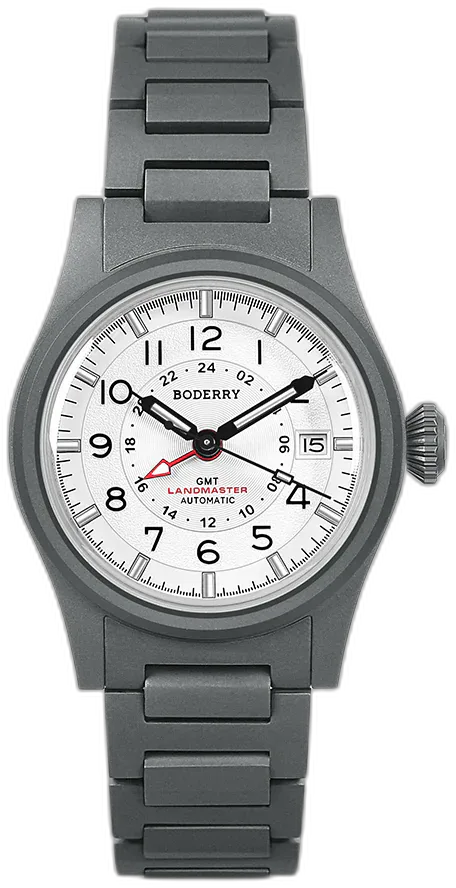 Boderry LANDMASTER GMT – Titanium Automatic Tritium Field Watch