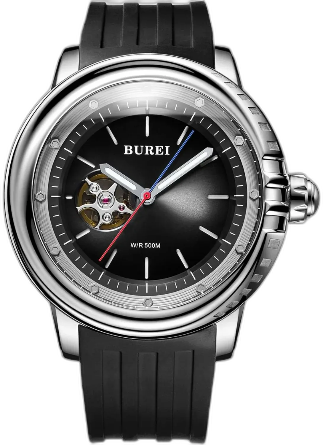 BUREI Submerge 500m Open Heart Automatic