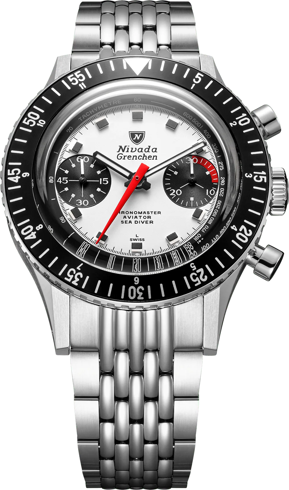 Nivada Grenchen Chronomaster 38mm Automatic Chronograph