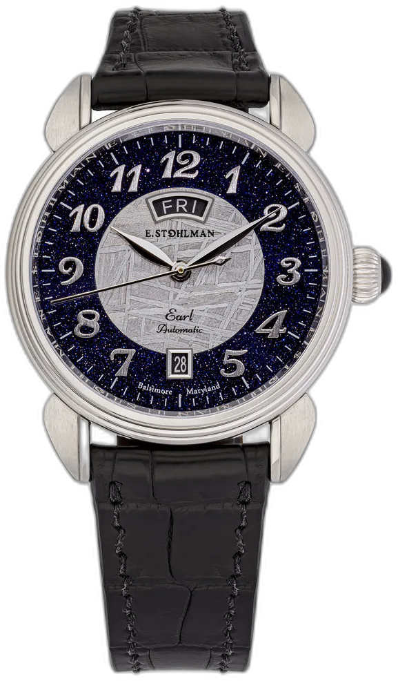 E. Stohlman Watch Co. The Earl, Limited Edition - Aventurine and Meteorite Dial