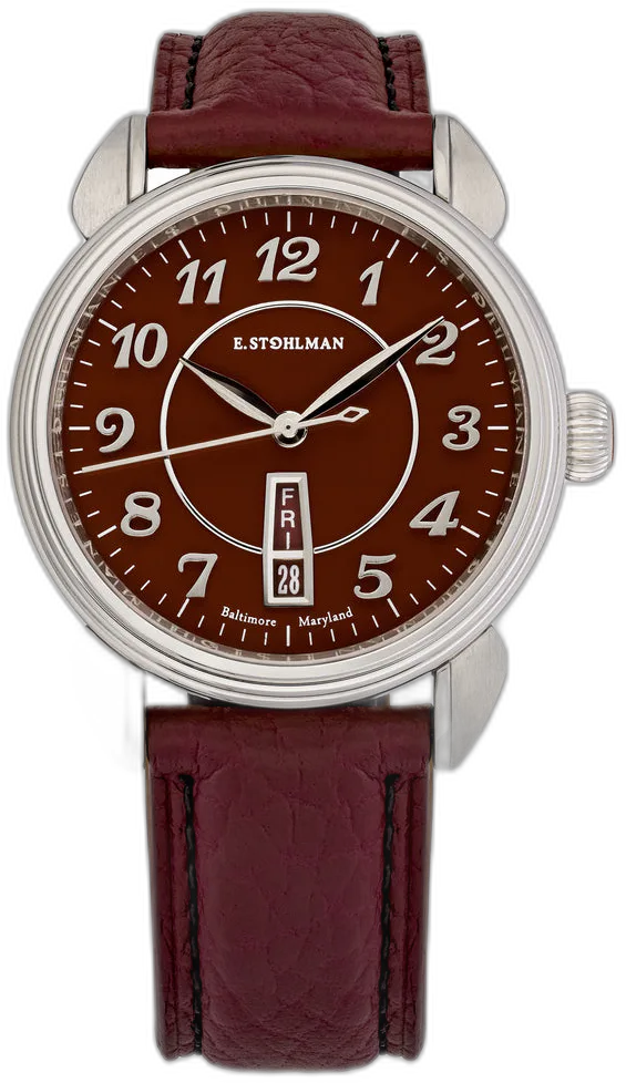 E. Stohlman Watch Co. The Earl, Limited Edition - Red Onyx Dial