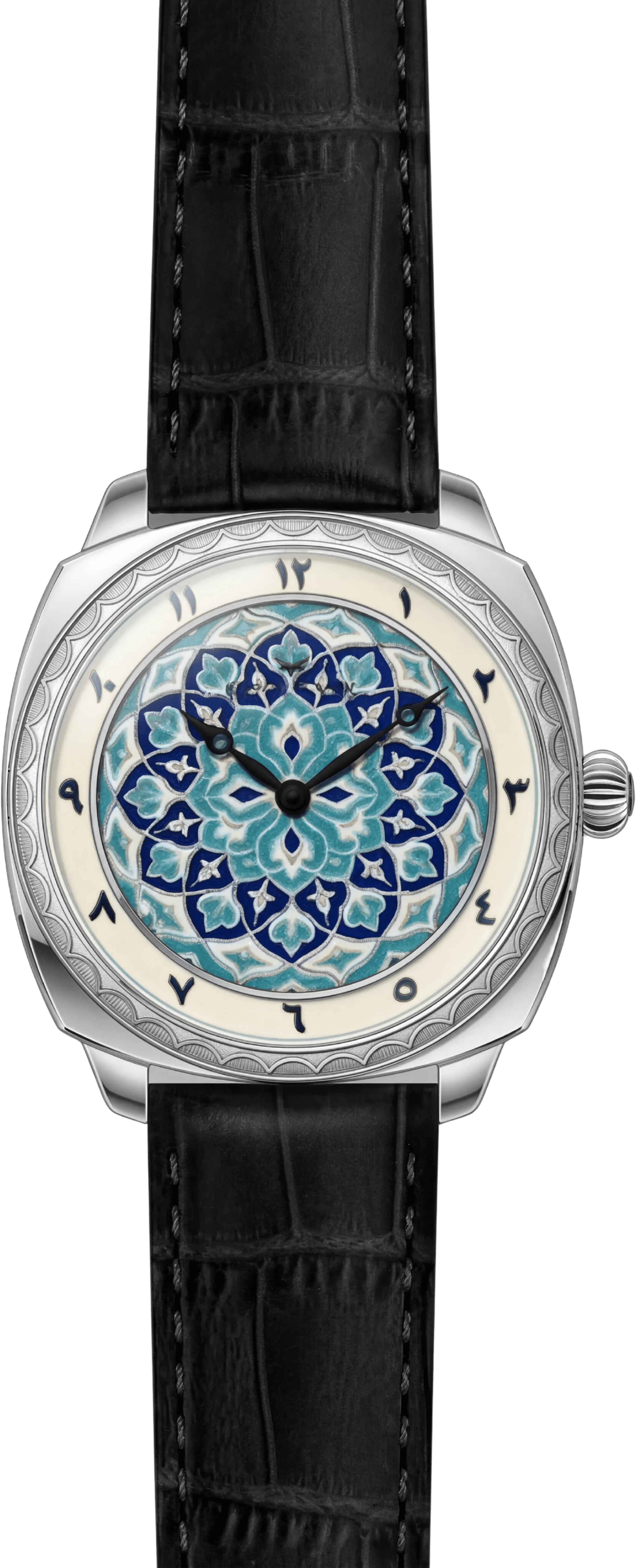 Gurlevik The Dome cushion 39mm 3-hand, printed Arabic-numeral chapter ring