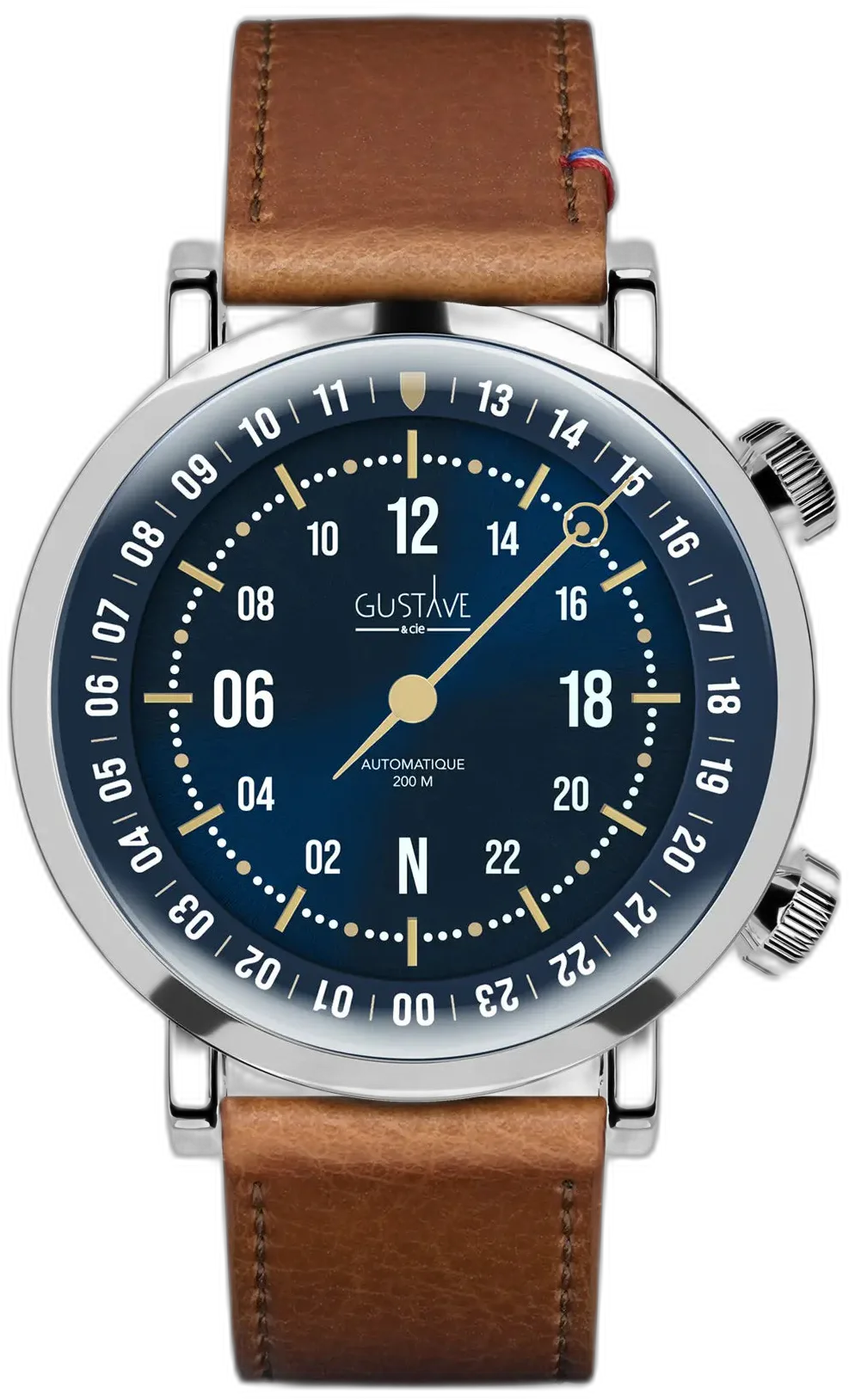 GUSTAVE & CIE JULES 24H - ARGENT ET BLEU / OR