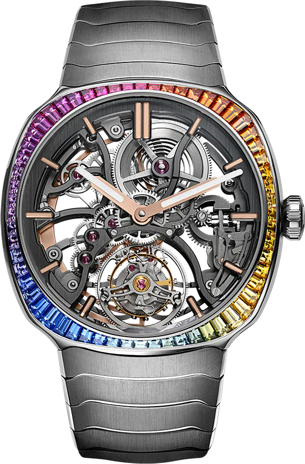 H. Moser & Cie. Streamliner Tourbillon Skeleton Rainbow