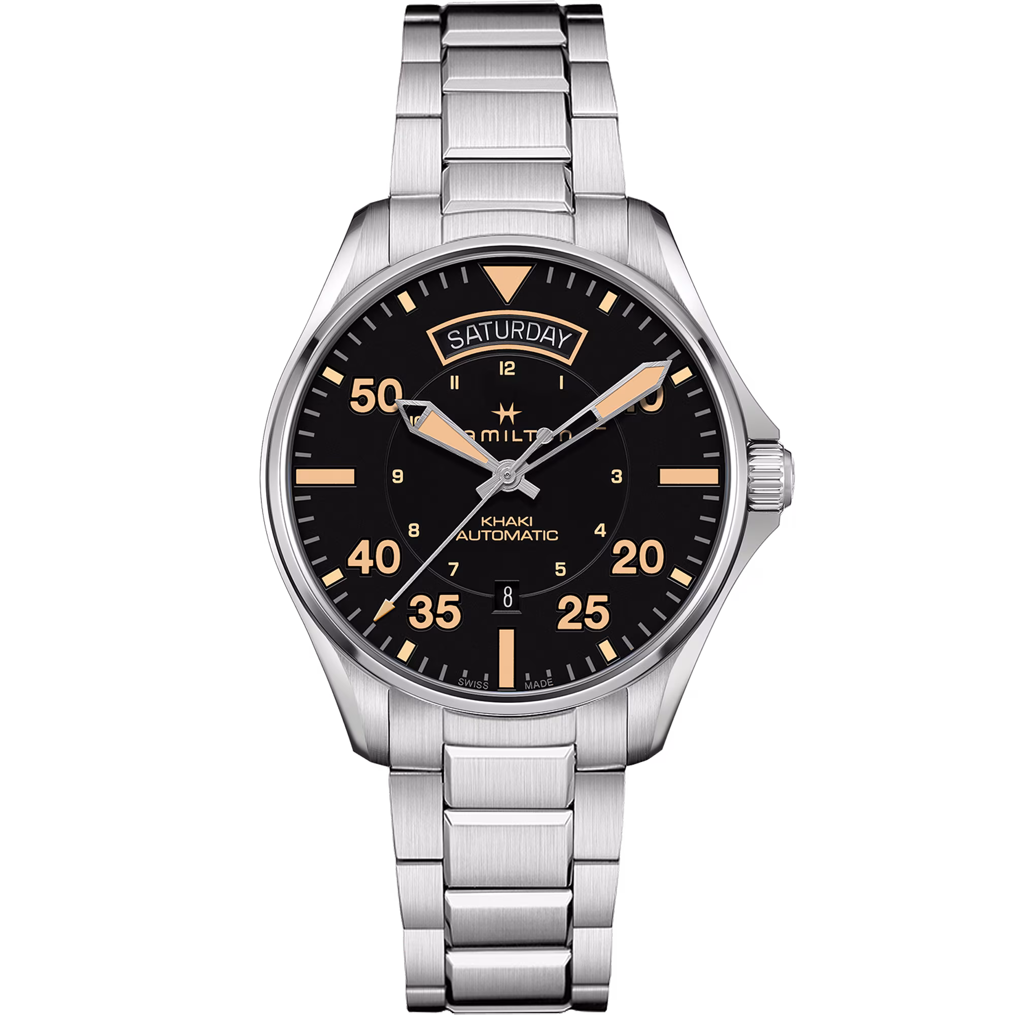 Khaki Aviation Day Date Auto