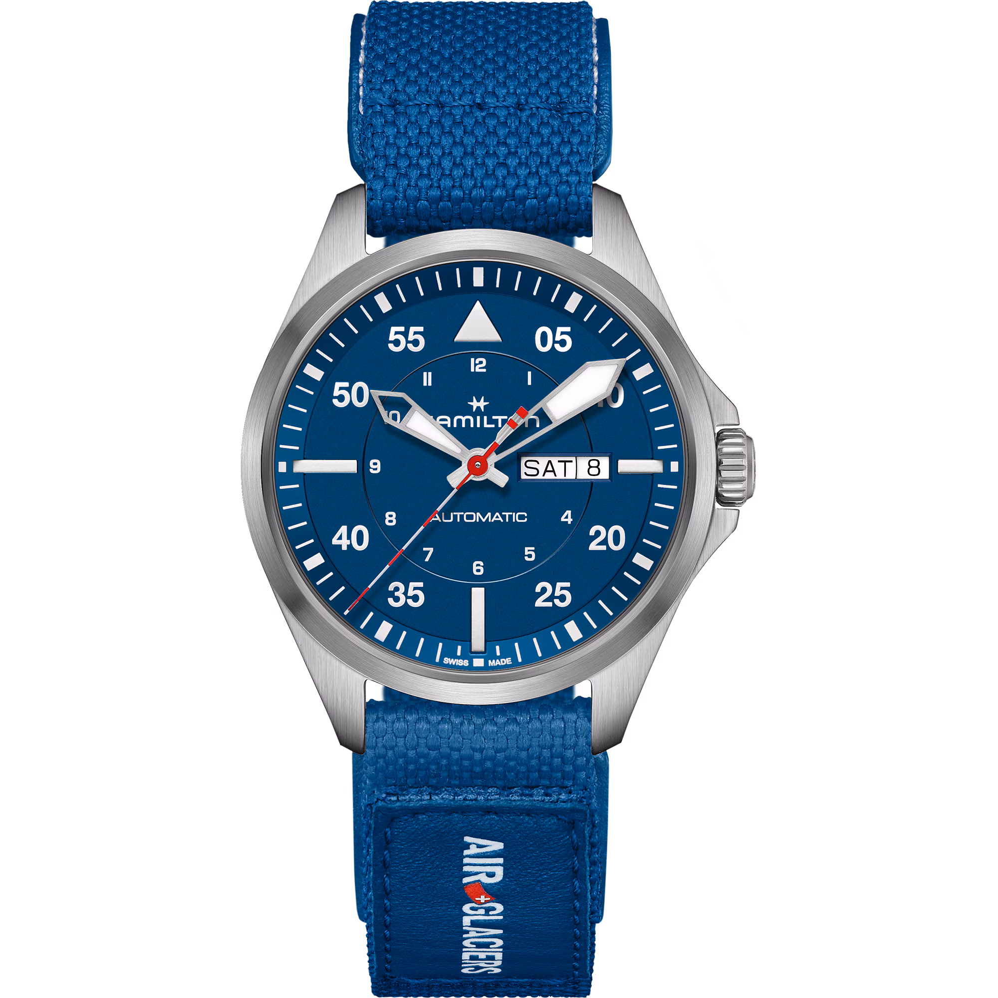 Khaki Aviation Pilot Day Date Auto - Air-Glaciers Edition