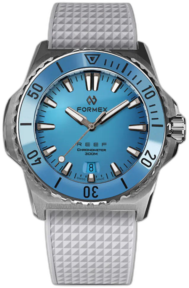 Islander Formex Baby REEF 39.5mm Chronometer Watch with Bahama Blue Dial #2201.1.6367.900