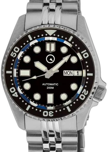 Islander 38mm Automatic Dive Watch with Solid-Link Bracelet, AR Sapphire Crystal, and Luminous Ceramic Bezel Insert #ISL-05