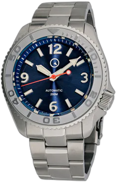 Islander Red October V2 Dive Watch with Radiant Blue Dial #ISL-323