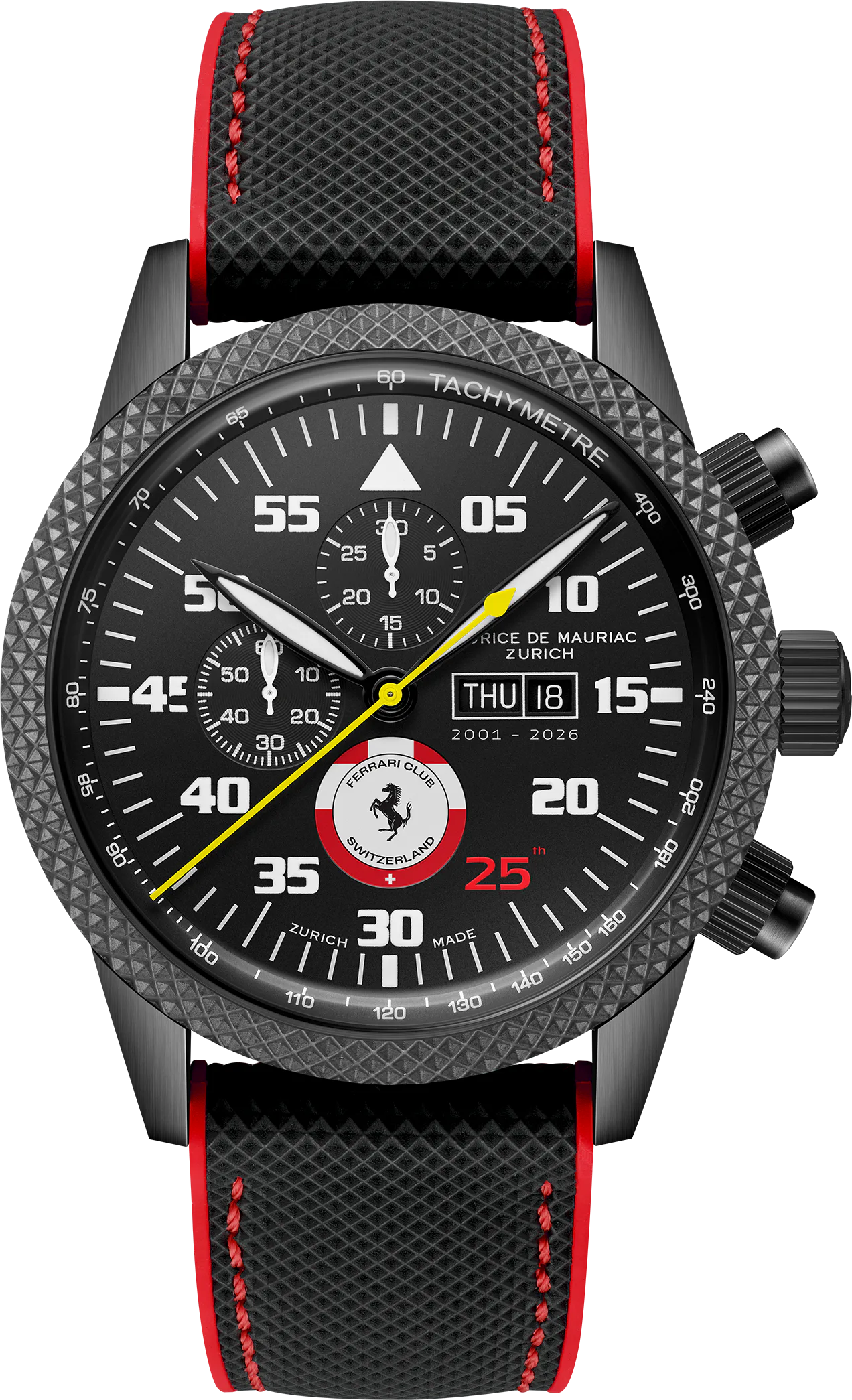 Maurice de Mauriac Chrono Modern "Ferrari Club Switzerland" 25th Jubilee Edition Members Only
